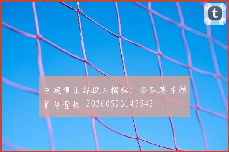 中超俱乐部投入揭秘:各队赛季预算与营收_20260526143542
